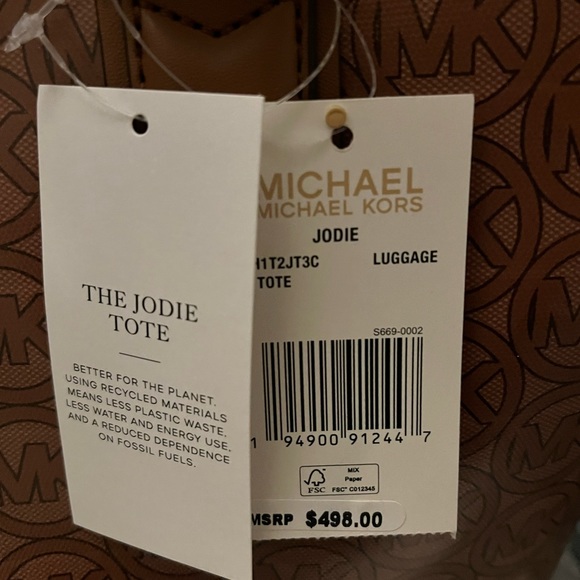 NEW - Michael Kors Large Jodie Tote - Brown - Picture 3 of 3